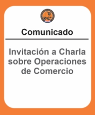 Charla sobre Operaciones de Comercio